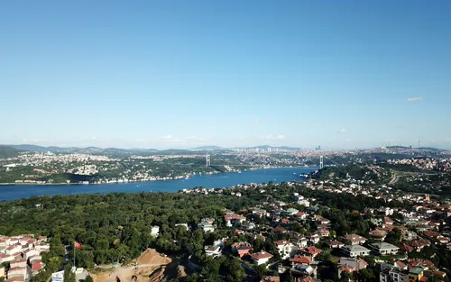 A view of the Bosphorus in İstanbul